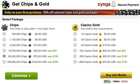 Comprar fichas de poker zynga através de paypal