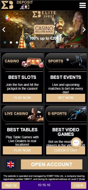 Elite24bet casino codigo promocional