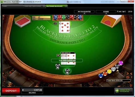 European Blackjack 3 888 Casino