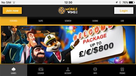 Mobile wins casino bonus