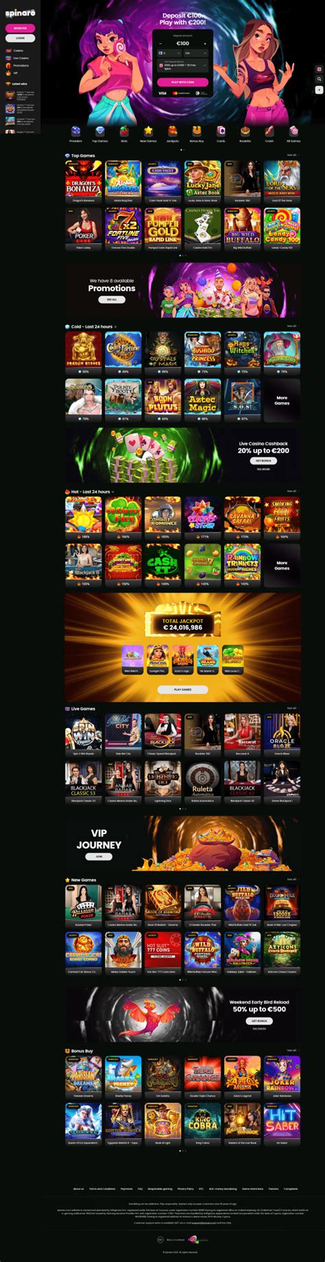 Spinaro casino mobile