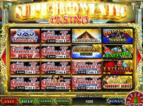 Superomatic casino apostas